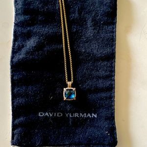 18 inch David Yurman pendant necklace. Dipped in 14 karat gold.